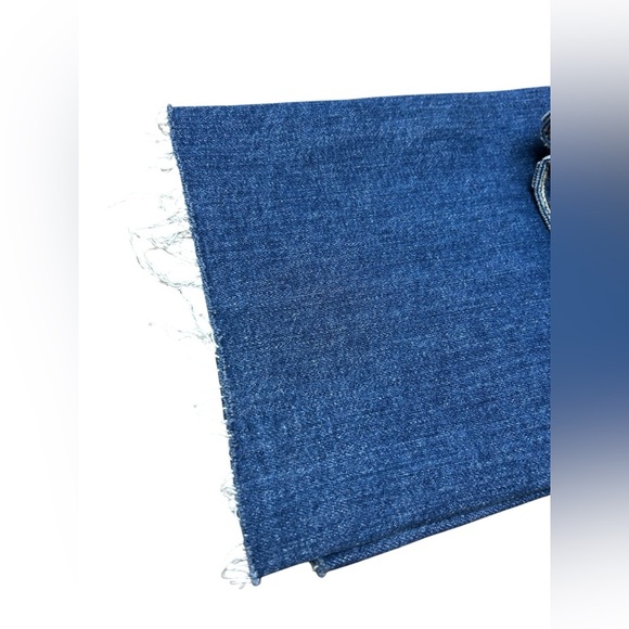 TRAVE Colette Kick Flare High Rise Raw Hem Jeans Size 31 - Picture 7 of 7